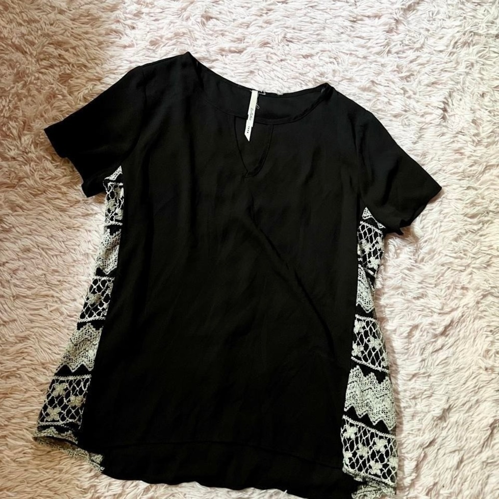 Dark Aztec Witchy Boho‎ Tribal Mystical Pixie Zodiac Top Womens S Whimsical Punk